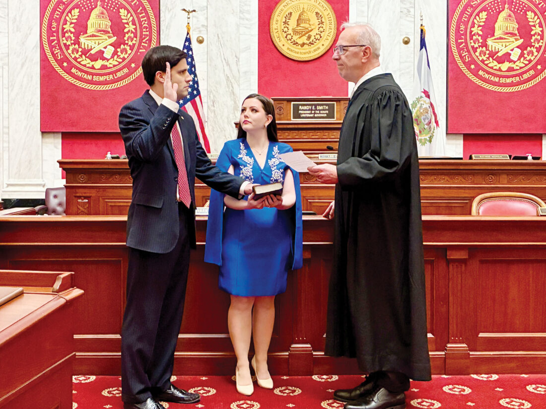 Barnhart sworn in to West Virginia Senate seat held by Boley